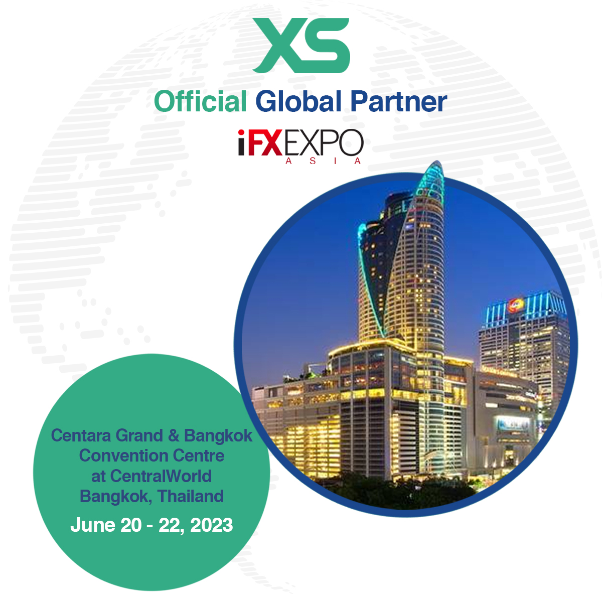 مجموعة إكس أس تصبح الشريك العالمي الرسمي لمعرض أي أف إكس في بانكوك