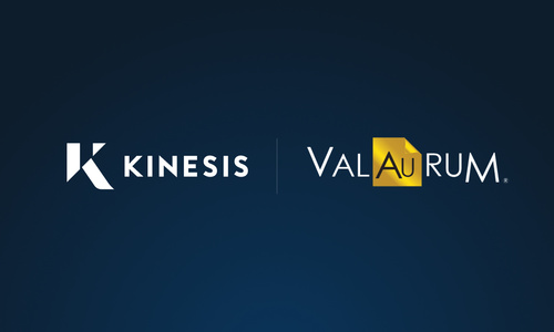شراكة كينيسيس Kinesis مع فالوروم Valaurum لإنتاج فواتير الذهب المتداولة