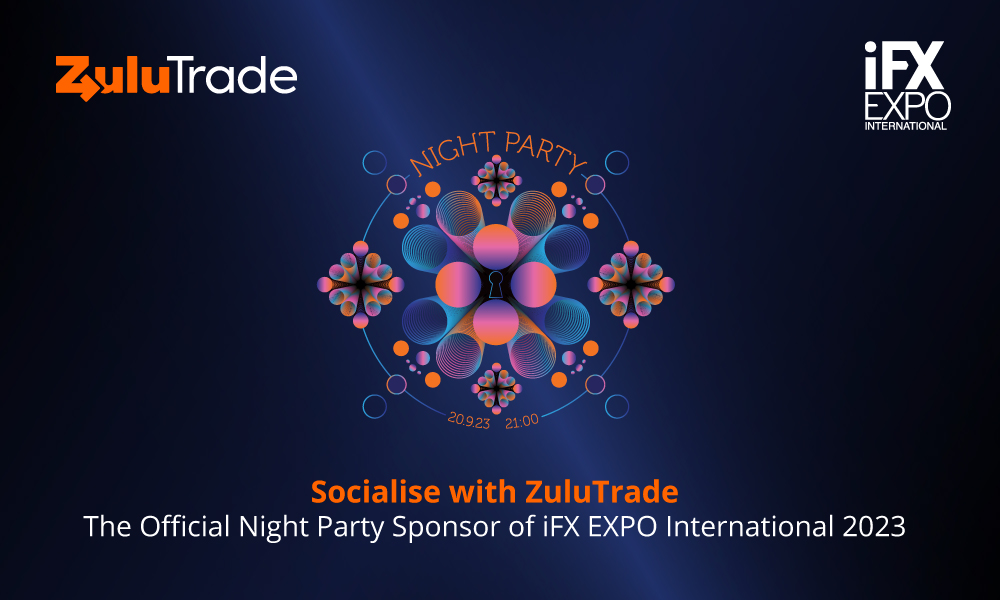 تواصل اجتماعيًا مع ZuluTrade الراعي الرسمي للحفلة الليلية لمعرض iFX EXPO International 2023