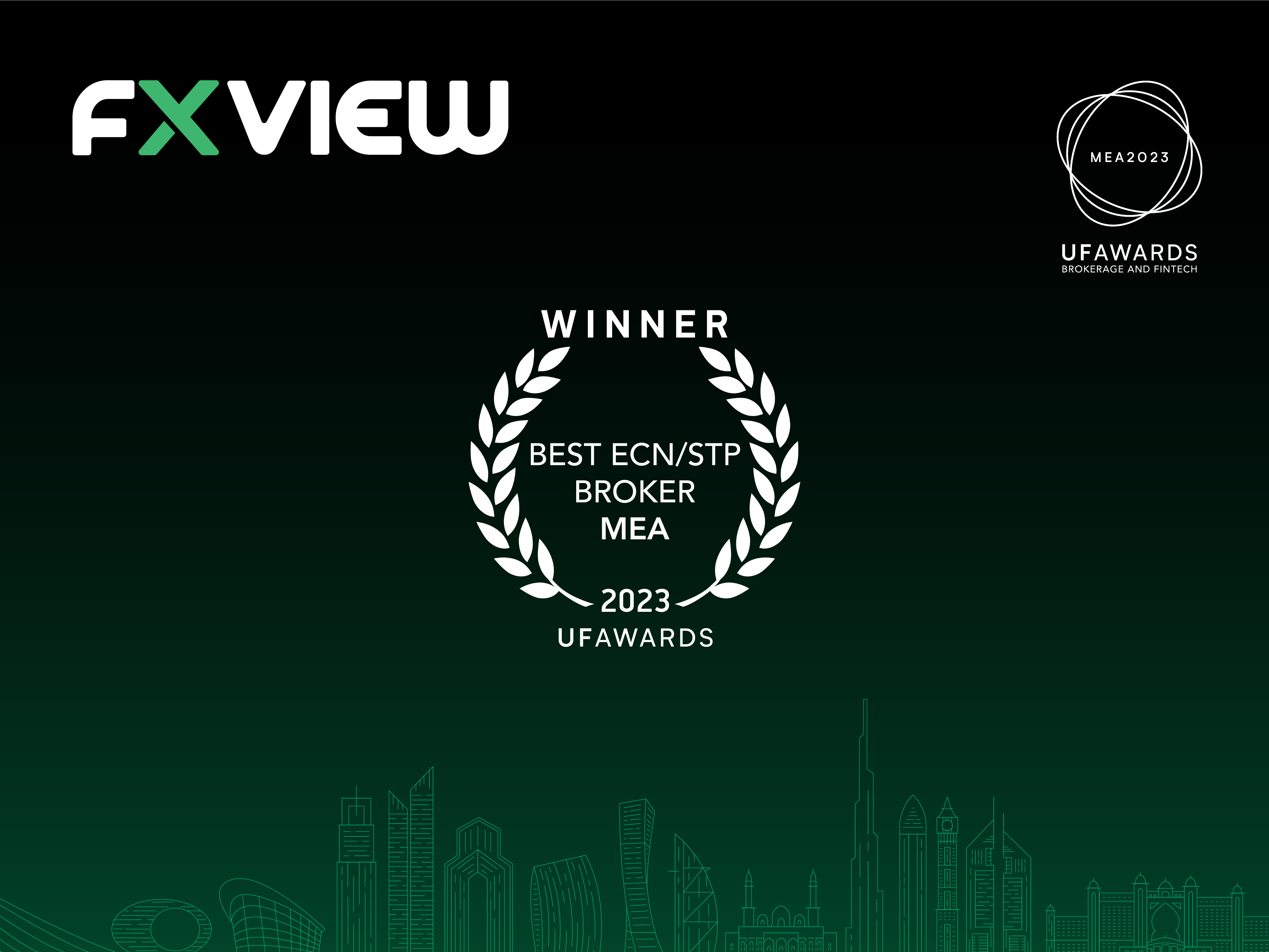 فوز Fxview بجائزة أفضل وسيط عالمي في حفل توزيع جوائز UF Awards Global للعام 2023
