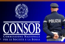 CONSOB تأمر بحجب 18 موقعًا استثماريًا غير مرخص في إيطاليا