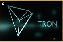 تمثيل مرئي لتعاون RHEA Finance و TRON مع مؤشرات السيولة الضخمة والعملات المستقرة USDT.