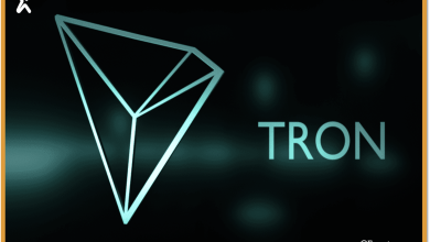 تمثيل مرئي لتعاون RHEA Finance و TRON مع مؤشرات السيولة الضخمة والعملات المستقرة USDT.