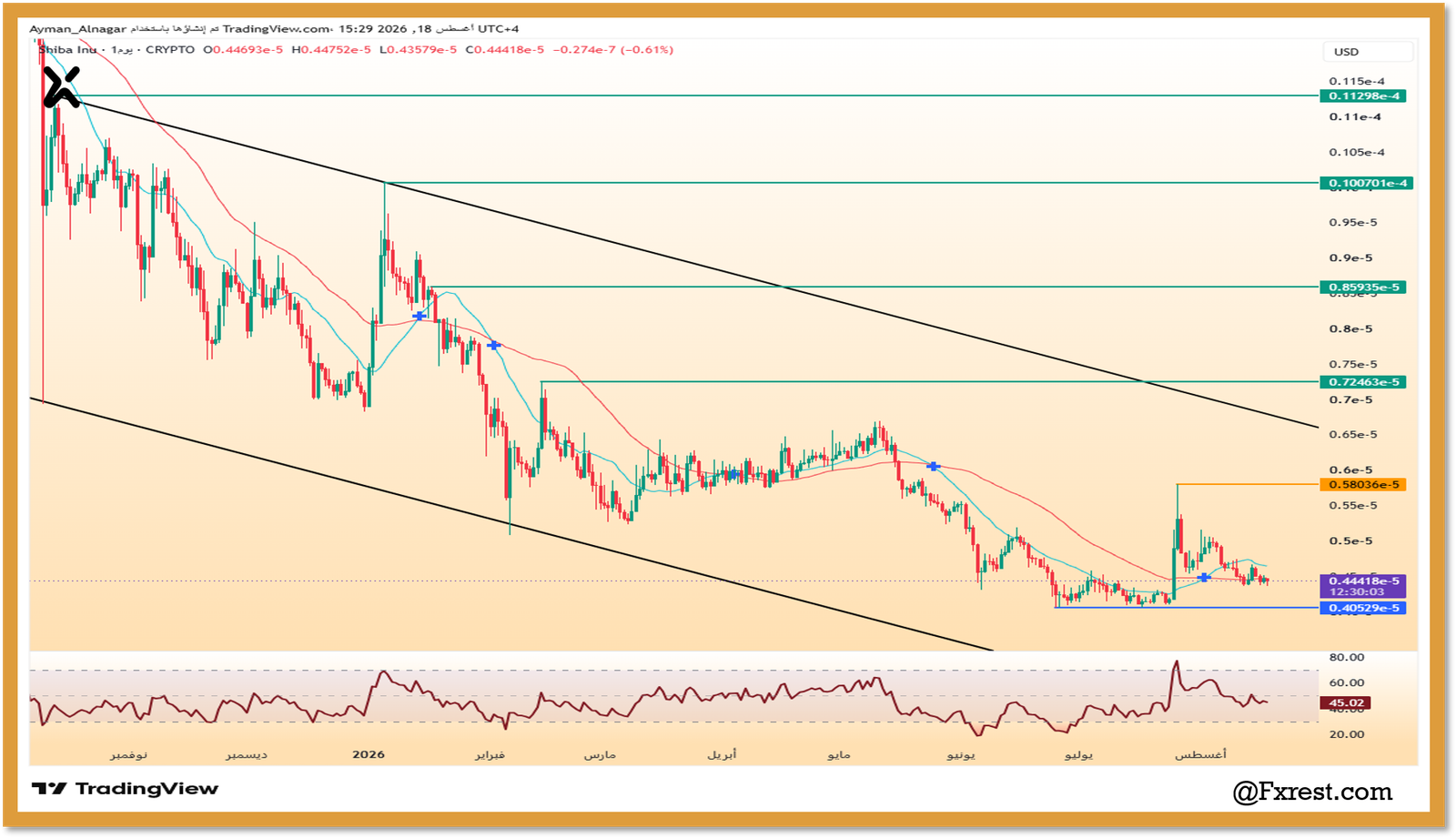 تحليل سعر شيبا اينو (SHIB/USD)